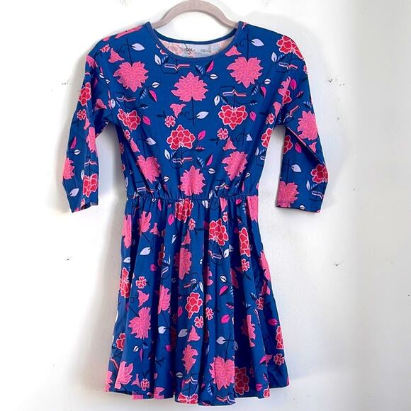 NWOT Tea Collection floral print cinch waist dress sz 12 - Picture 1 of 5